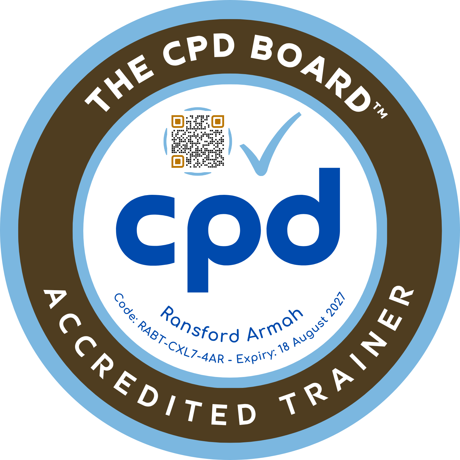 The CPD Board — Accredited Trainer